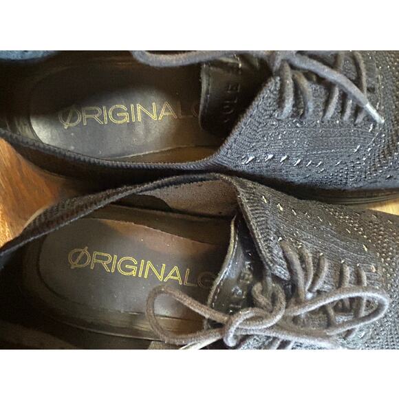 Cole Haan Black Men's Oxford Wingtip Soft Shell Lace up Shoes Size 9.5 - Picture 8 of 9